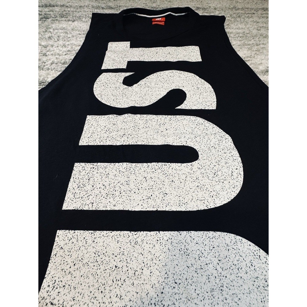 Vintage Nike Tank Top Medium Black Just Do It Single Stitch‎ Workout 90s Y2K - Picture 5 of 9